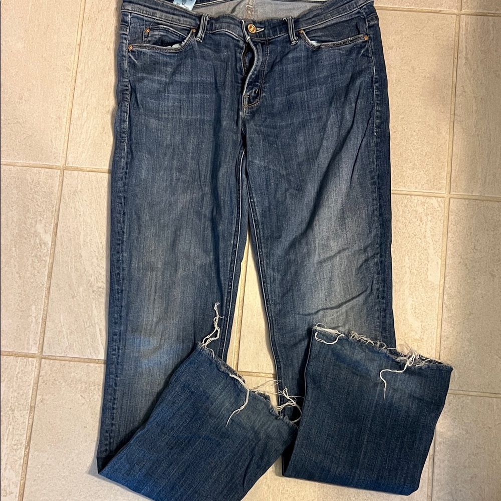 MOTHER Women's Blue Jeans - Picture 6 of 7